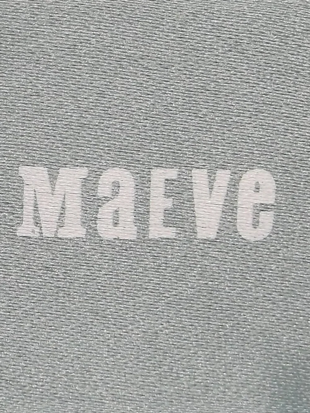 Maeve Teal & Cream Boho Geometric Blouse, Decorative Trim, Long Sleeve, Like New - Picture 3 of 5